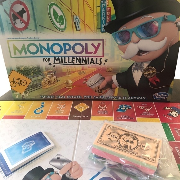 Parker Brothers Monopoly For Millennials Board Game Ages 8+ 2-4 Players - Picture 3 of 14
